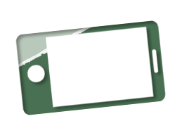 Pictogramm Handy-Display - symbolisch für das Anzeigen von Internetseiten